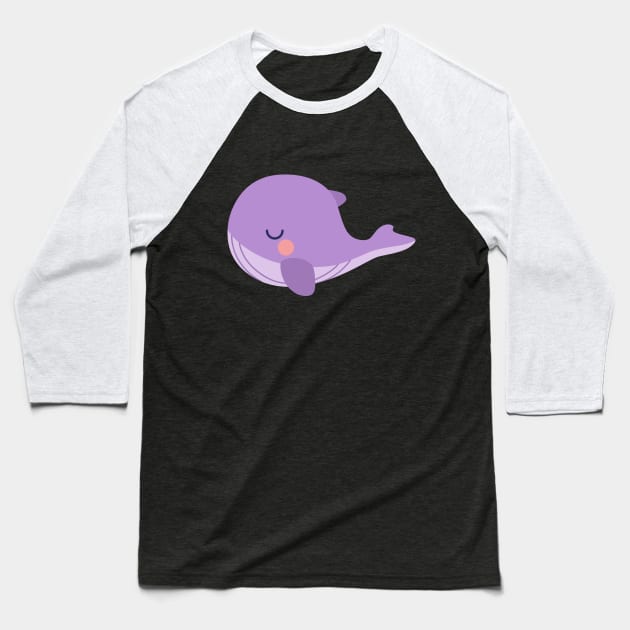 Tinytan plush whale cartoon Baseball T-Shirt by Oricca